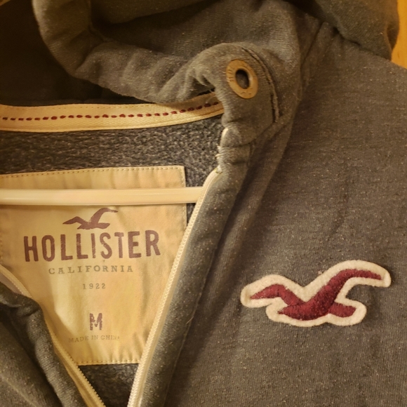 Hollister Zip up Hoodie-Gray - Picture 2 of 5